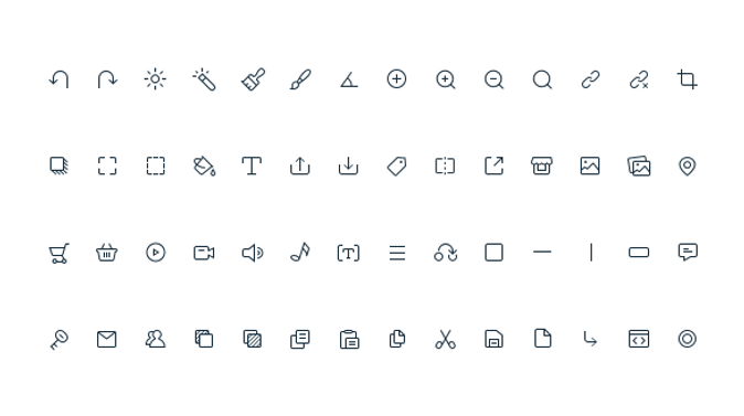 Light line icons